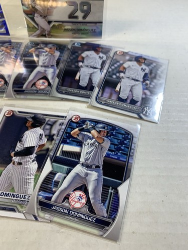 Jasson Dominguez New York Yankees 13 Karten Lot 2021-23 Prospect Chrome Refractor - Bild 7 von 7