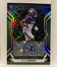 2020 Panini Obsidian - Rookies K.J. Osborn #195 Electric Etch Green /50 (AU, RC)