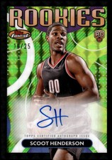 2023-24 Finest Rookie Autographs Black Geometric Refractor Scoot Henderson 16/25