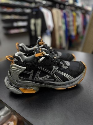 Balenciaga Runner Sneaker 'Worn-Out - Black Fluo Orange' Size 43EU