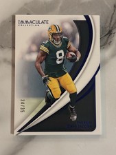 2024 Panini Immaculate Josh Jacobs Blue Foil 34/35, Packers 🏈🏈