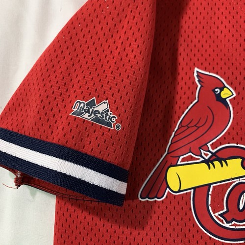Mark McGwire #25 St. Louis Cardinals Jersey YOUTH Medium Majestic Baseball Red - Picture 5 of 14