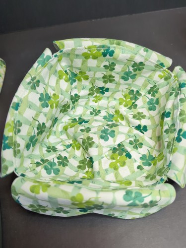 Longaberger 2006 St Patrick’s Day Lucky Twist Korb mit Schüssel, Klee Deckel Liner - Bild 16 von 19