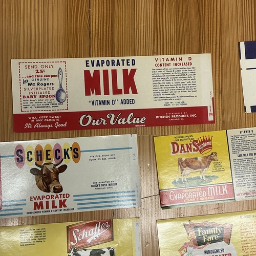 50 etiquetas de leche evaporada vintage como es Jerzee Lily of the Valley, etc. AQ1173 - Imagen 8 de 24