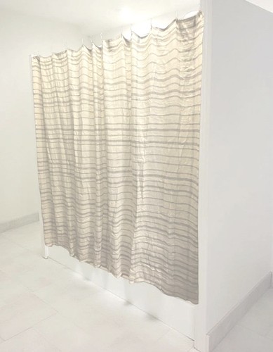 Pendleton weiß und hellgrau Duschvorhang 72 x 72 cm NEU - Bild 3 von 4