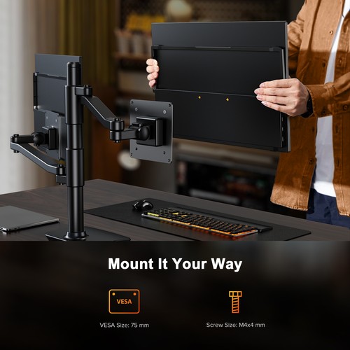 240HZ 16" 2K Portable Monitor 2560x1600 USB Type C Display with VESA Mountable - Picture 7 of 10