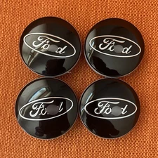 4Pcs Wheel Center Caps 2-1/8" 54mm BLACK Hubcaps Rim Emblem 