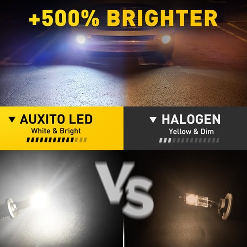 AUXITO 6500K Xenon 16000LM LED White Foglight Fog Lamps Conversion Bulbs 2X USA - Picture 2 of 13