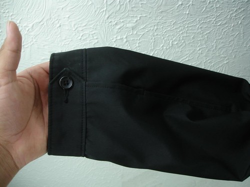 Para Hombres XL Banana Republic Negro Chaqueta Cortavientos Cremallera Completa Cremallera Bolsillos Vestido - Imagen 5 de 18