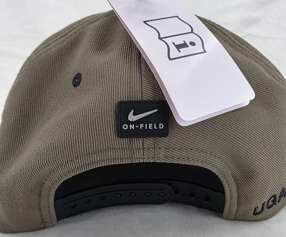 NOVO Chapéu Boné Snapback Georgia Bulldogs UGA Nike Pro Verde Flat Bill Adulto M/G - Imagem 3 de 4