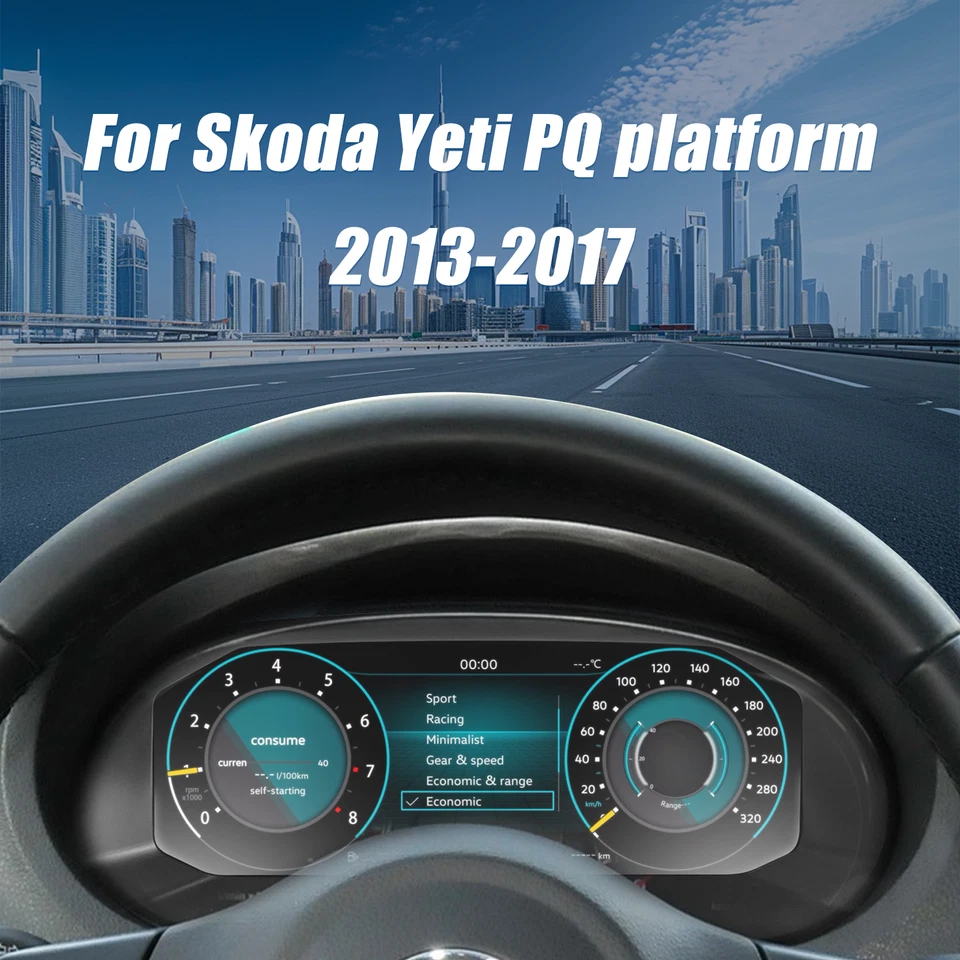 Cuadro de instrumentos digital HDMI Carplay para VW Skoda Yeti PQ plataforma 2013-2017 Foto 2 de 4