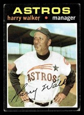 1971 Topps Harry Walker #312 - Houston Astros