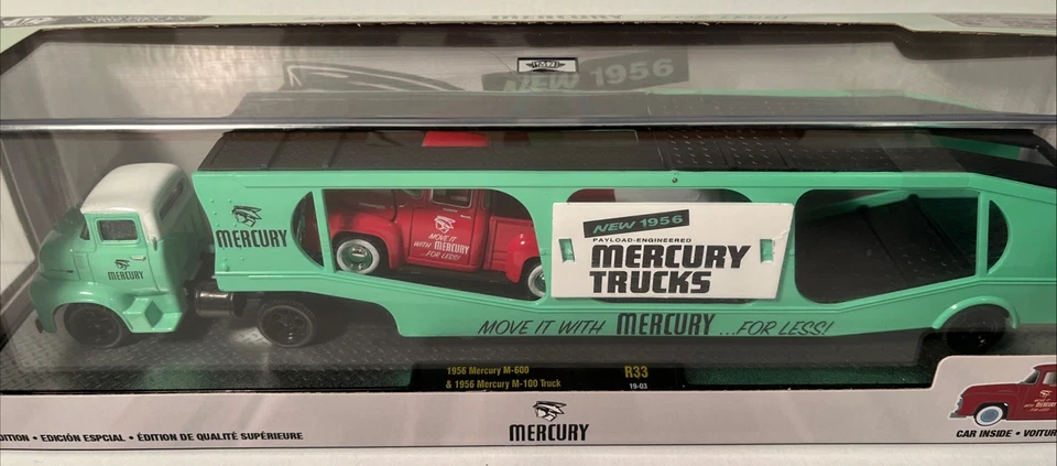 Camioneta pickup Mercury M-600 M-100 1956 M2 Machines auto-transporte coleccionable (B1) Foto 2 de 3