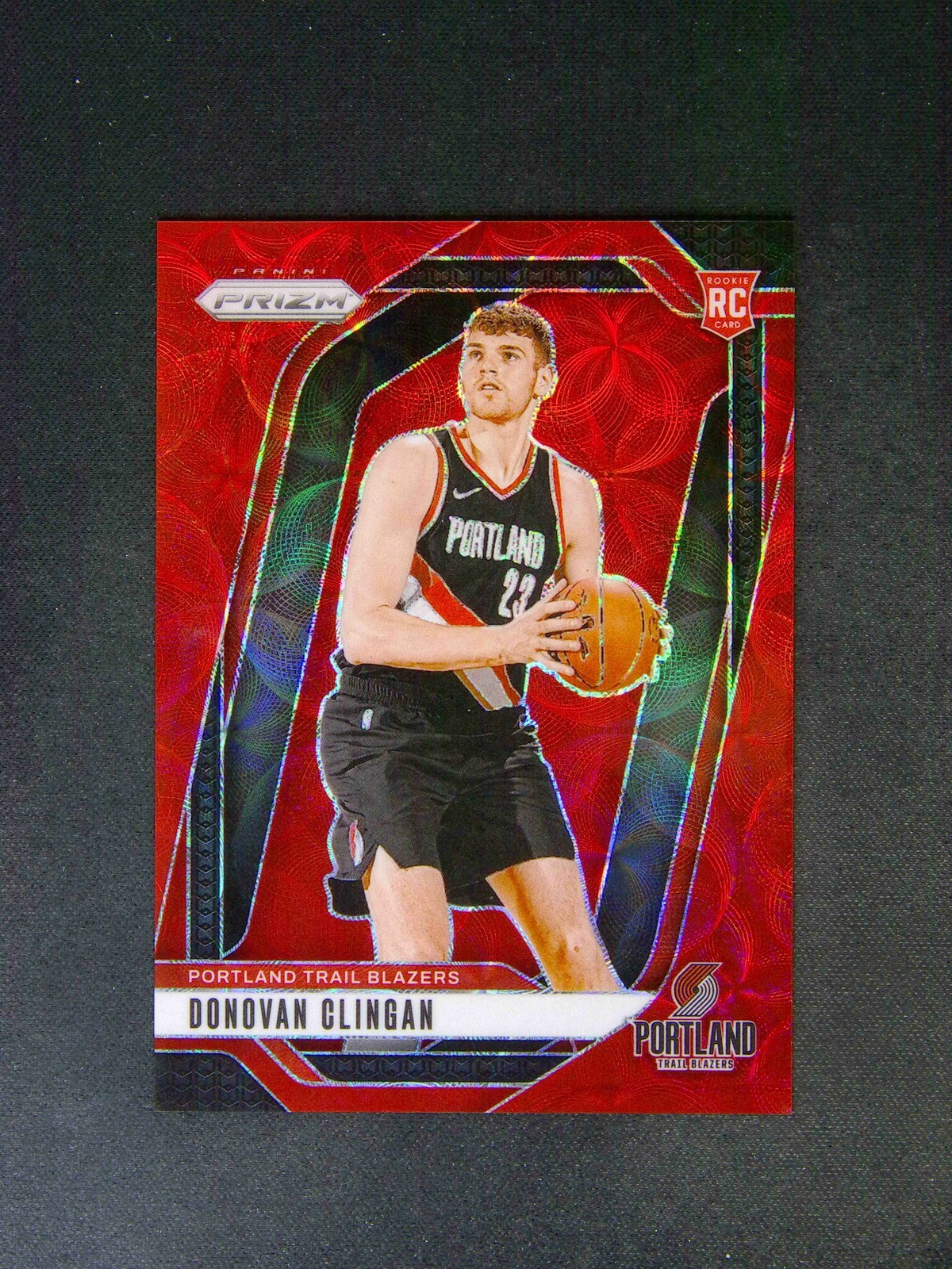 2024-25 Panini Prizm Donovan Clingan #221 RC Rookie Choice Red /88