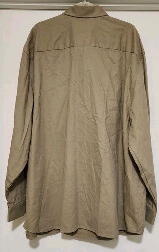 NWT Wah Maker Shirt Men's 3XL Tan Khaki Bib Brushed Twill Longhorn West Frontier - Picture 2 of 15
