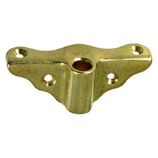Perko 4" L Plain Manganese Bronze Side Mount Rowlock Socket, 2 Pieces
