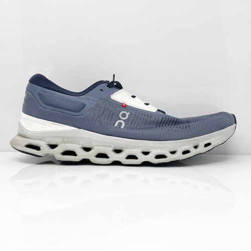 On Mens Cloudstratus 3 Gray Running Shoes Sneakers Size 13