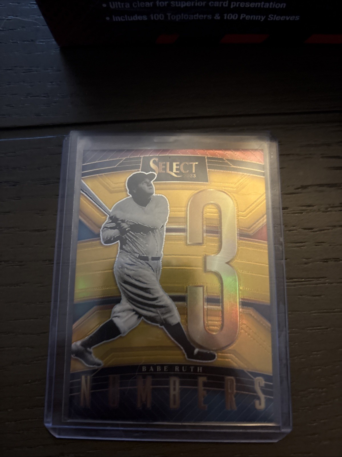 2023 Panini Select - Select Numbers Babe Ruth #SN2 Gold Prizm /10