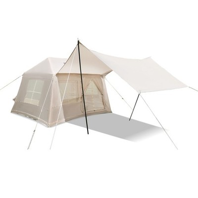 5.72m² Inflatable Camping Tent Windproof Glamping Tent Outdoor and backyard use