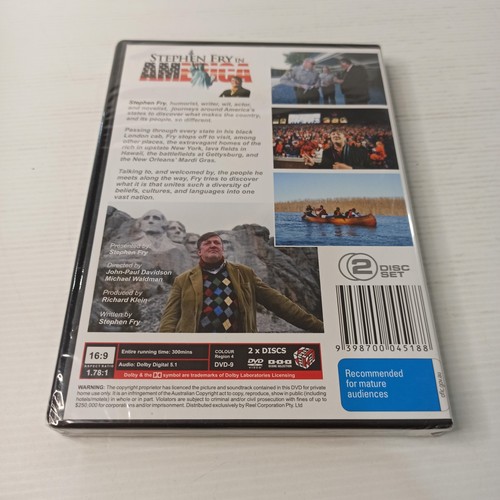 Stephen Fry In America DVD Travel Documentary British Cab Region 4 Brand New - Picture 11 of 12
