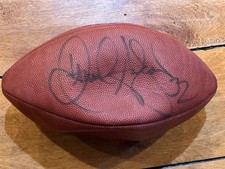 Jamal Anderson FALCONS Signed GAME USED Wilson NFL Football RAIDERS EQ MANAGER