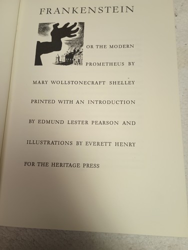 Frankenstein or the modern Prometheus by Mary Shelley, Heritage Limited Ed. 1962 - Bild 9 von 13