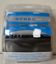 Dynex DX-VS201A S-Video Audio/ Video Selector Switch DVD Gaming VCR Cable New