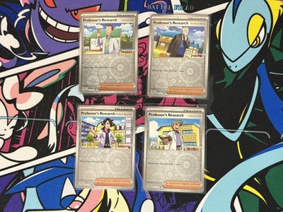 Professor's Research STAMPED - Pokemon TCG all 4x Professor Program Promos 2025 