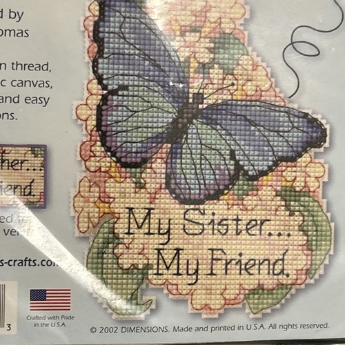 Dimensions 72895 Butterfly Collection Sister Mother Special Cross Stitch Kit New - Picture 4 of 5