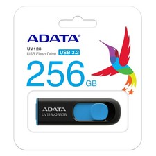 256GB ADATA UV128 USB3.2 (GEN1) FLASH DRIVE BLACK/BLUE