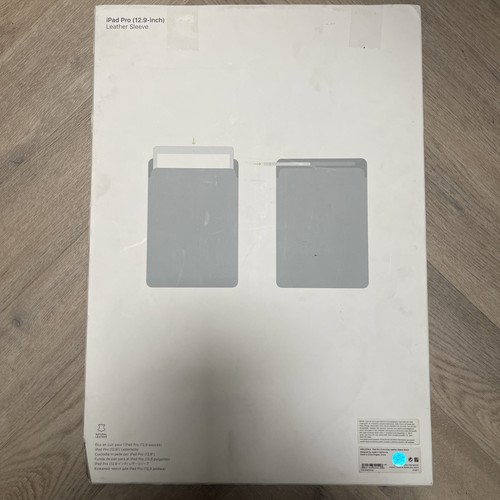 Genuine Apple Leather Sleeve Case for iPad Pro 12.9 inch Black P2E3 - Picture 2 of 6