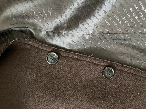 Acne Studios Zipper Wool Coat – Men’s Size 46 – Brown – B90 image 8
