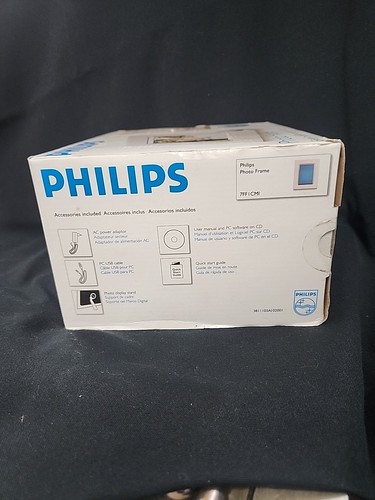 Philips Digital Photo Frame LCD Display 5-1/2" HD USB White - Picture 7 of 17