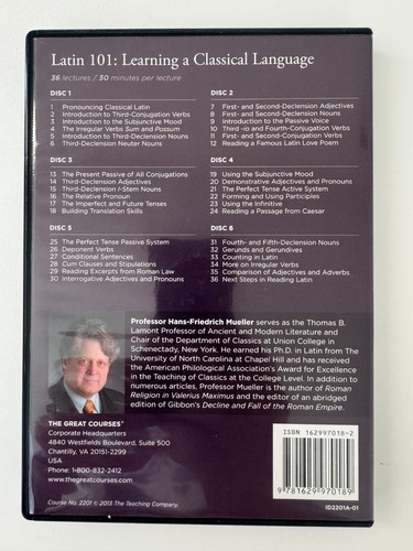 Great Courses Latin 101: Learning a Classical Language 6 DVDs No Book - Picture 2 of 2