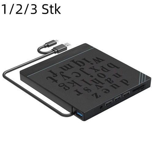 Externes CD/DVD Laufwerk USB3.0 TypC Brenner Player PC Laptop SD/TF-Kartenleser - Bild 13 von 14