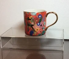 Rifle Paper Company for Anthropology Monogram R Floral Coffee Mug