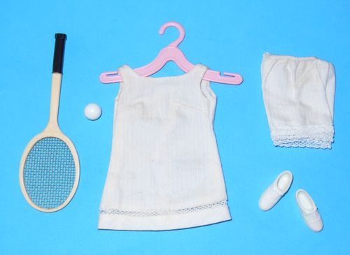 Francie Casey doll's 1969 TENNIS TUNIC complete fashion #1221 Vintage Barbie