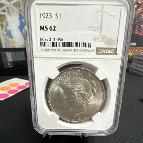 1923 Peace Dollar $1 Silver Coin NGC MS 62 Philadelphia KM#150