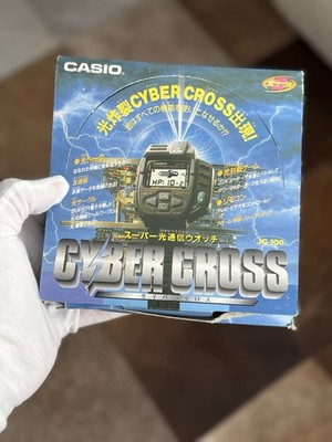カシオ CASIO JG-100 CYBER CROSS スーパー光通信 腕時計 CASIO JG-100 Cyber Cross Remote Japanese Digital Game Watch