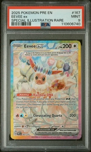 Eevee ex 167/131 Sv: Prismatic Evolutions Holo - PSA 9