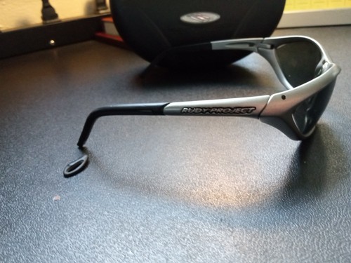 RUDY PROJECT EKYNOX IN SILVER FRAME With Hard Case Missing 1 Nose Guard - 第 4/24 張圖片