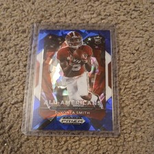 2021 Prizm Draft Picks Collegiate DeVonta Smith RC Blue Ice All American #/99