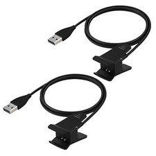 2-Pack Charger for Fitbit Alta Fitness Activity Tracker USB Charging Cable 3.3ft