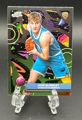 Liam McNeeley 2025-26 Topps Chrome Cosmic Nucleus Refractor #153 SP Rookie RC