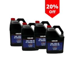 4PACK Yamaha OEM All Purpose Performance 4-Stroke Engine Oil LUB-10W40-AP-04