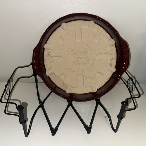 Pampered Chef Family Heritage Stoneware Deep Dish Pie Plate Cranberry 9"  - Imagen 2 de 3