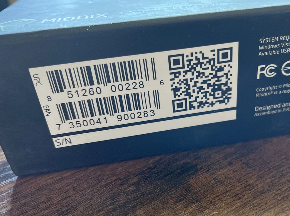 Mionix Avior 8200 Wired Optical Mouse 2.4 New In Box Free Shipping - Image 2 of 3