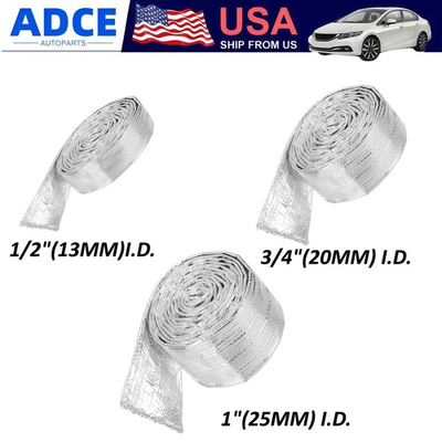 #ad Car Aluminized Sleeving Heat Sheathing Radiant Prevent Vapor Lock Heat Shield $18.90
