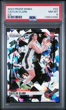 2024 Panini Prizm WNBA - Caitlin Clark #22 Cracked Ice Prizm (RC) PSA 8