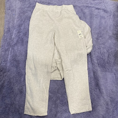 Women’s Large Sweatshirt & Sweatpants Set Light Gray Soft Comfy - Picture 5 of 7